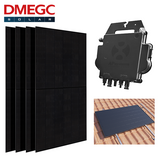 Pakket - 4 stuks DMEGC 370wp met APSystems DS3-L micro omvormers en onderconstructie Blubase